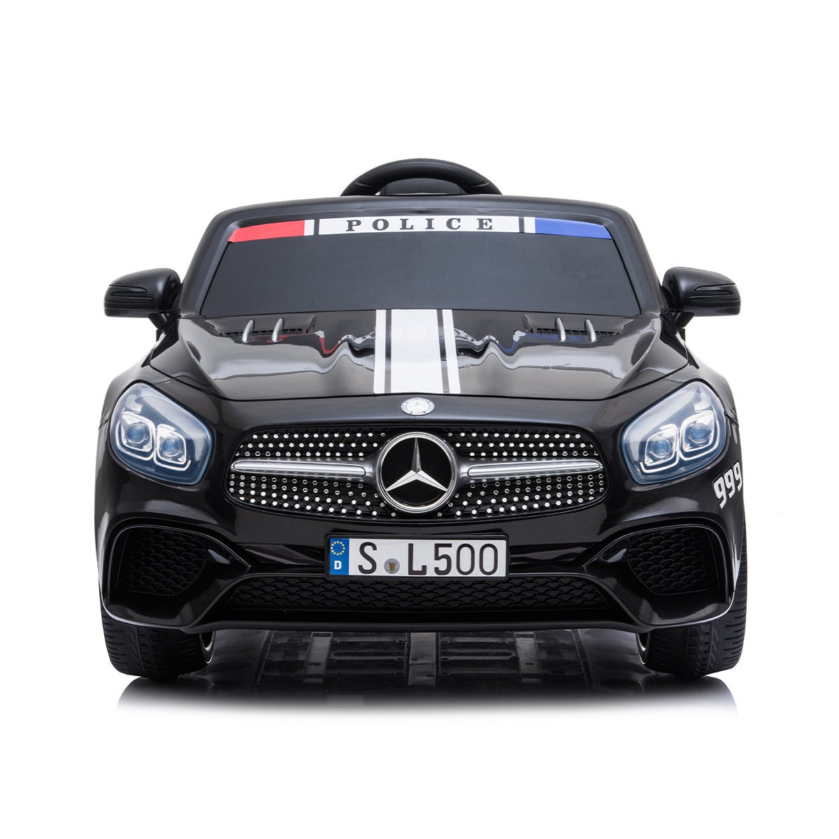 Buy Mercedes Benz SL500 12V Electric Ride On Police Car Black 12V | Yallatoys.com