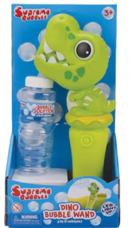 Buy Supreme Bubbles Dino Light Up Bubble Wand 115ml | Yallatoys.com