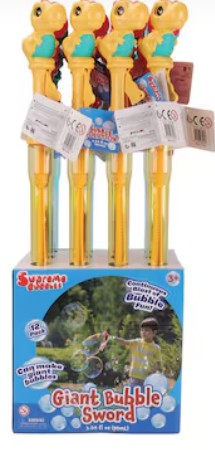 Buy Supreme Bubbles Dino Bubble Wand 90ml (Sold Separately Subjected to Availability) | Yallatoys.com