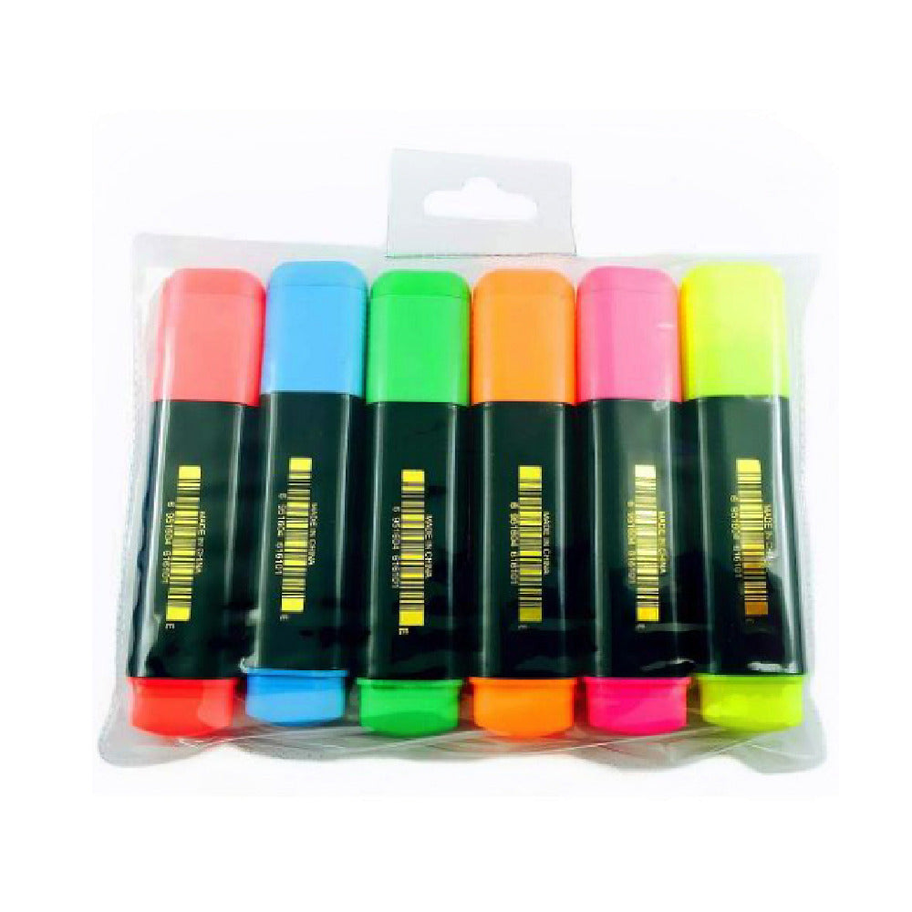 Buy Flamingo 6 Color Highlighter Pack 6Pcs | Yallatoys.com