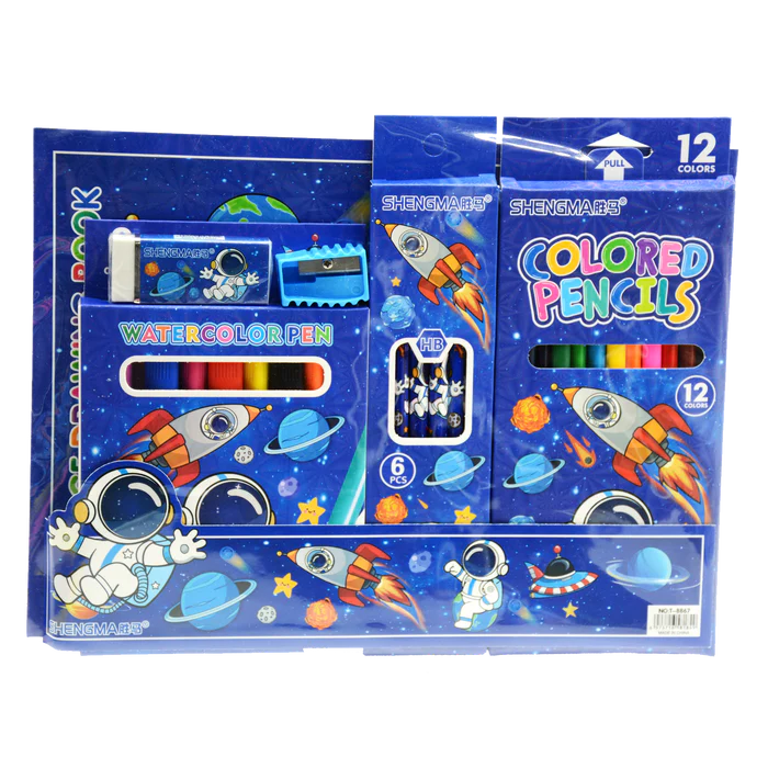 Buy Pvc Bag Stationery Set SM8867 Assorted (Sold Separately Subjected to Availability) | Yallatoys.com
