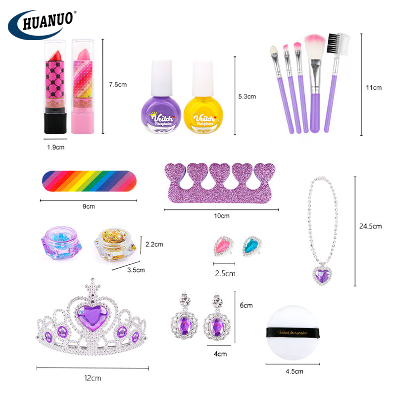 Buy Diamond Treasure Box Purple Makeup Set 23 Pieces | Yallatoys.com