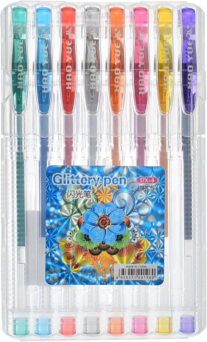Buy Glitter Ink Pen 8 Pens | Yallatoys.com