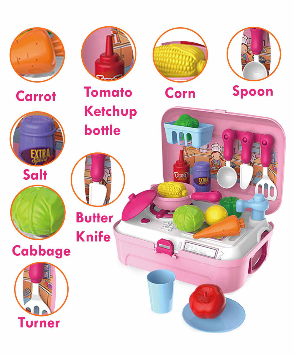 Buy Kitchen Set with Play Foods | Yallatoys.com