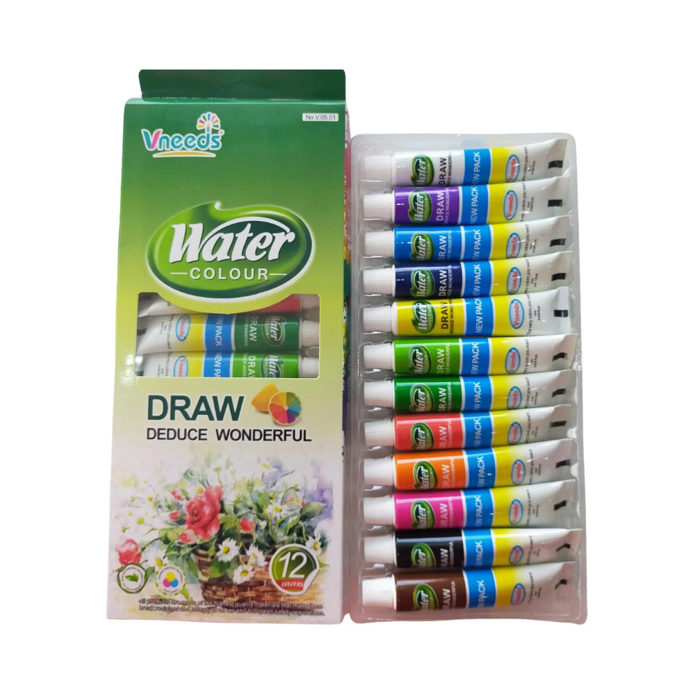 Buy Vneeds Water Color Tube Set 12Pcs | Yallatoys.com