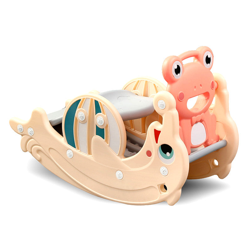Buy Kids 2 in 1 Rocking chair and Slide Orange | Yallatoys.com