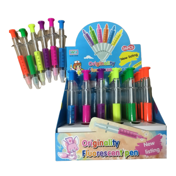 Buy Fluorescent Syringe Pen And Highlighter | Yallatoys.com