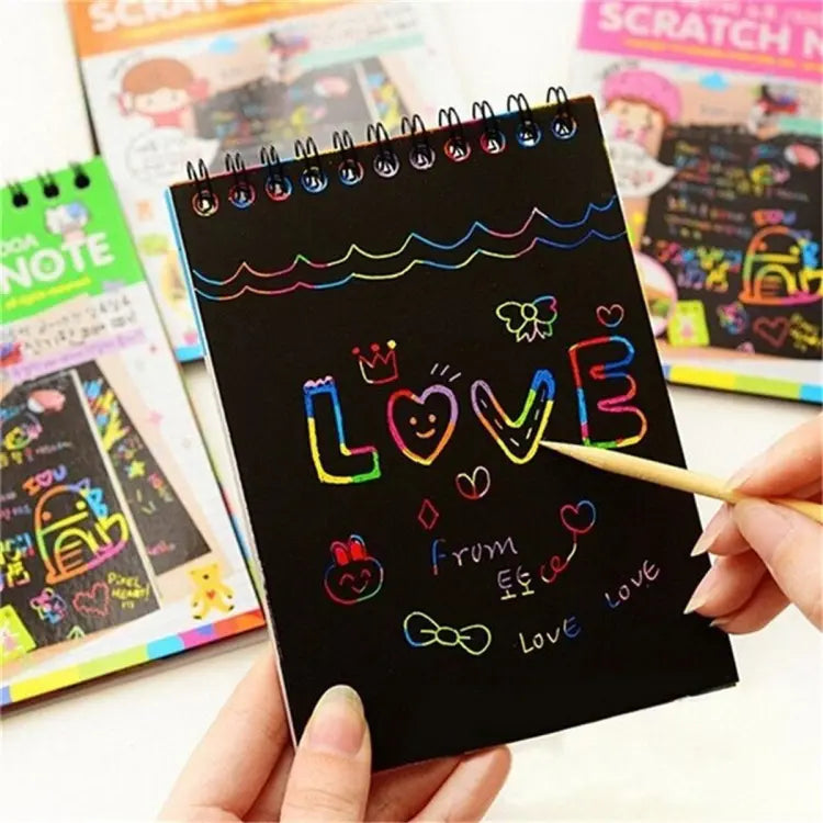 Buy Scratch Magic Note  Book A5 | Yallatoys.com