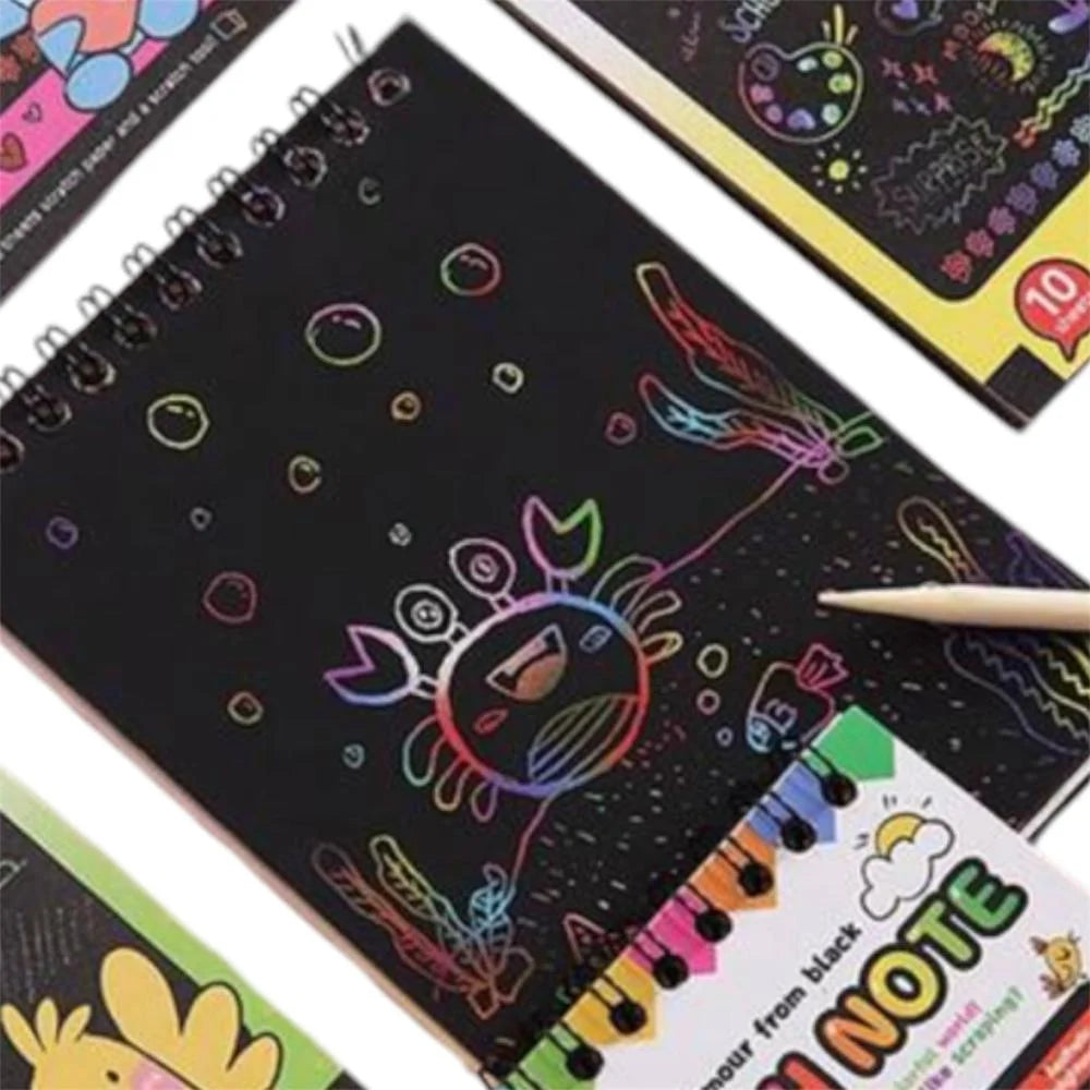 Buy Scratch Magic Note  Book A5 | Yallatoys.com