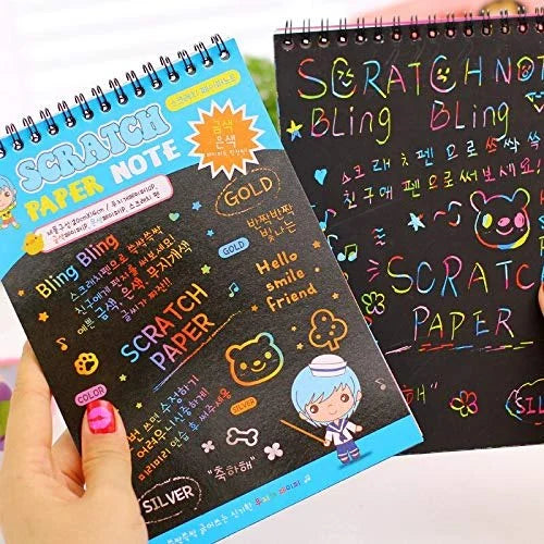 Buy Scratch Magic Note  Book A5 | Yallatoys.com