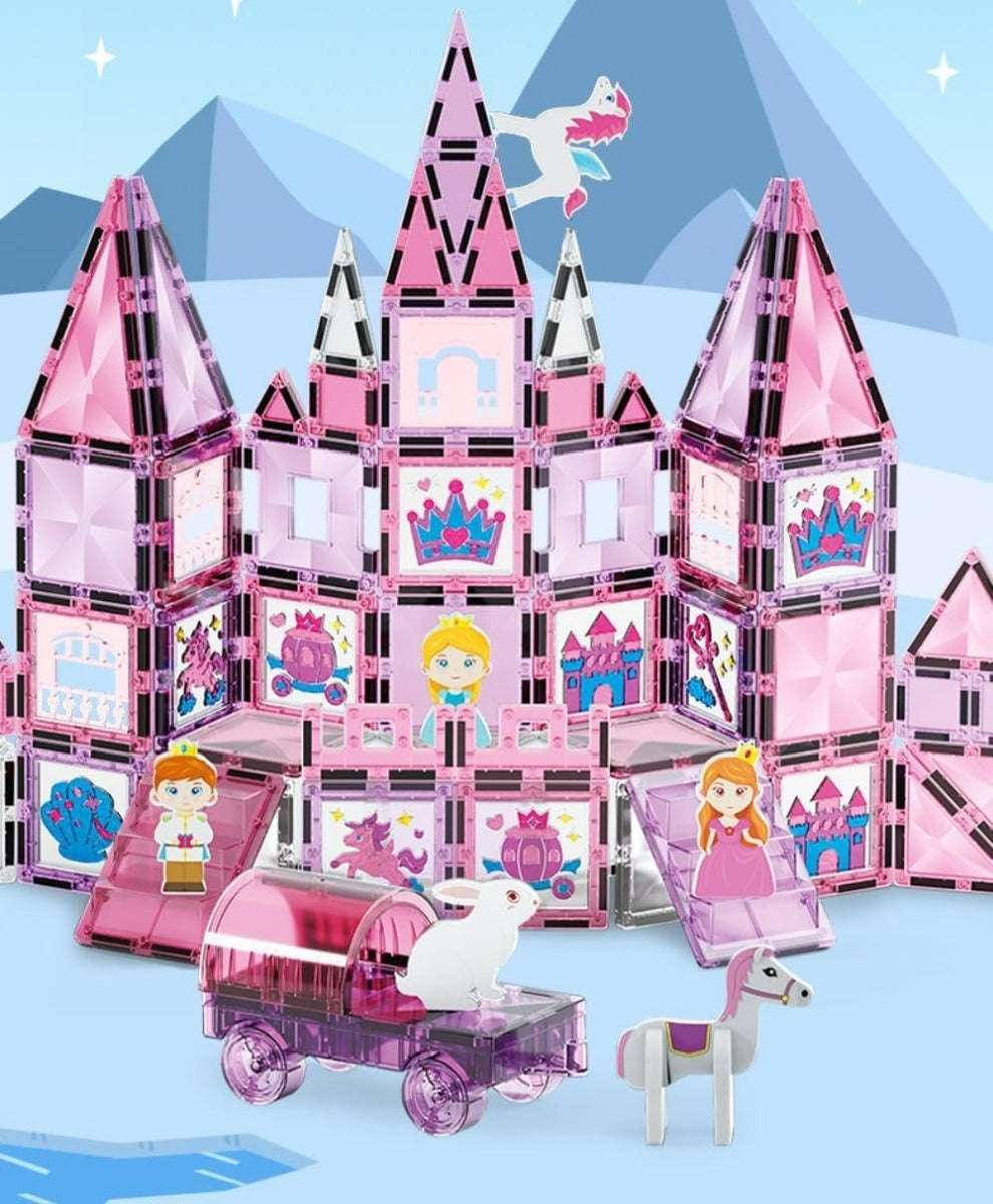 Buy Princess Series Magnetic Tiles Building Blocks 78 pcs | Yallatoys.com