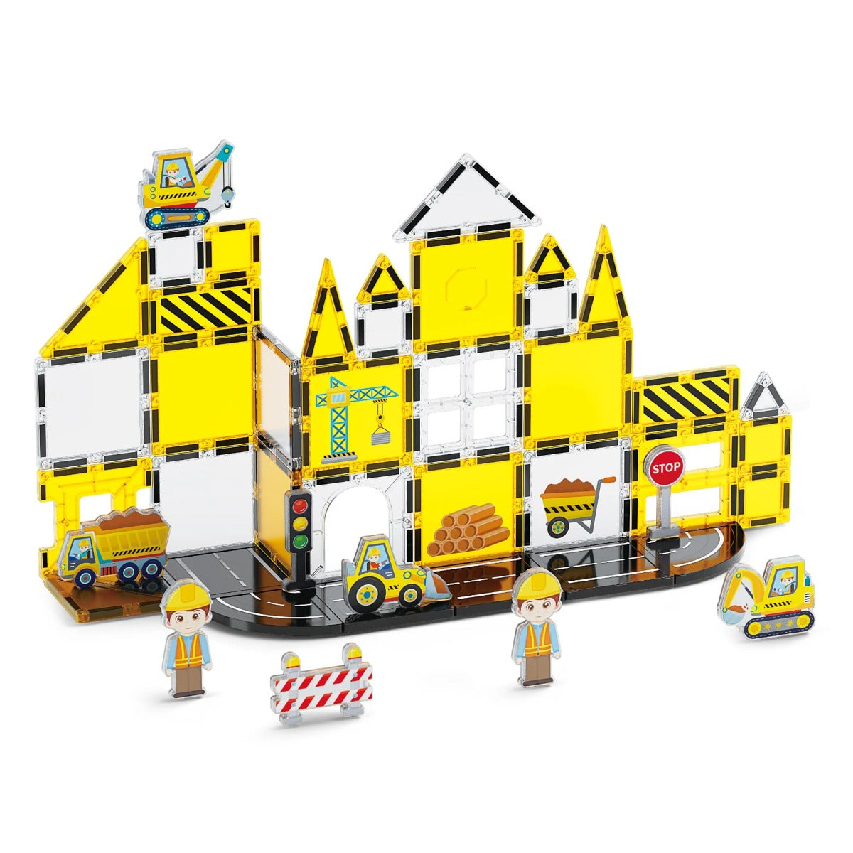Buy Magnetic Tiles Engineering 47Pcs | Yallatoys.com