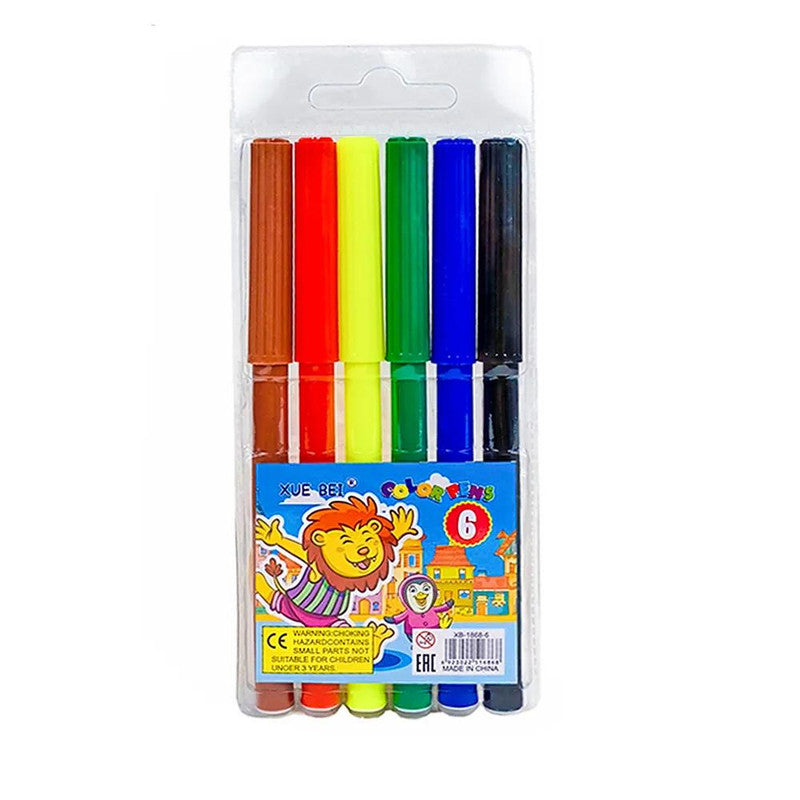 Buy Xue Bei Color Pens 6Pcs | Yallatoys.com