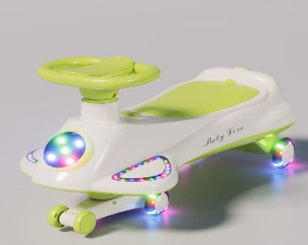 Buy Infinity Swing Car with Light and Music Light Green | Yallatoys.com