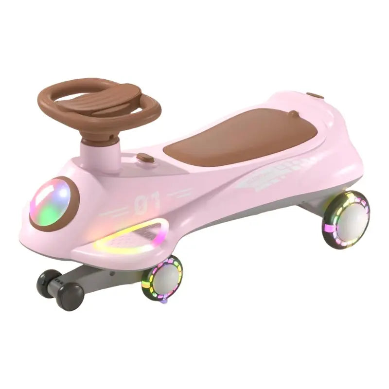 Buy Infinity Swing Car with Light and Music Light Pink | Yallatoys.com