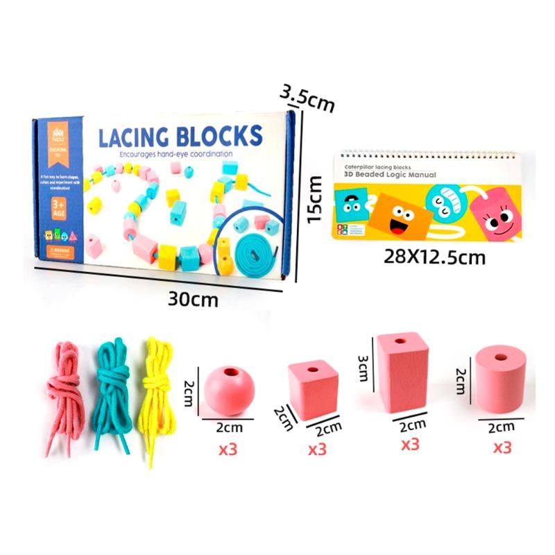 Buy Lacing Blocks Beads And Threading | Yallatoys.com