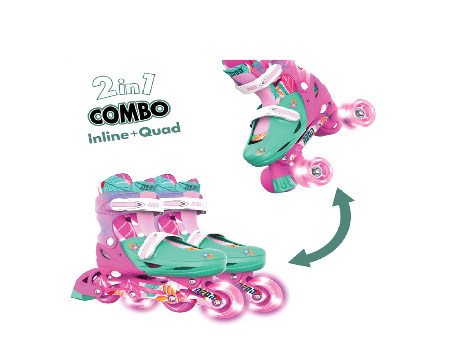 Buy Yvolution Neon Floral Combo Floral US Size 12-2 | Yallatoys.com