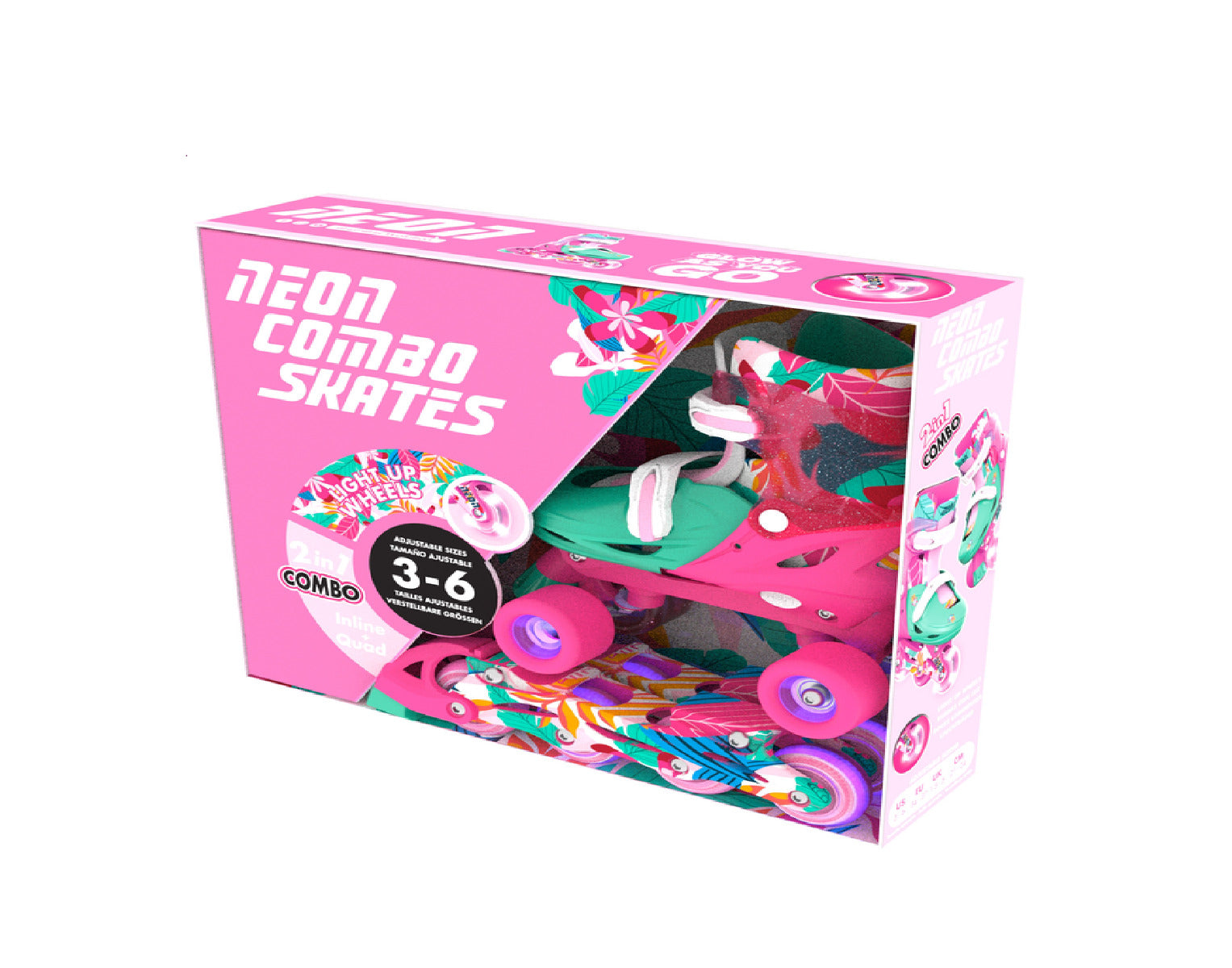 Buy Yvolution Neon Floral Combo Floral US Size 12-2 | Yallatoys.com