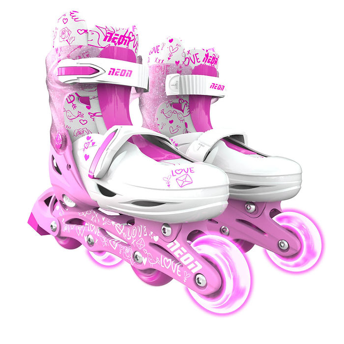 Buy Yvolution Neon Pro Skates Pink US Size 4-7 | Yallatoys.com