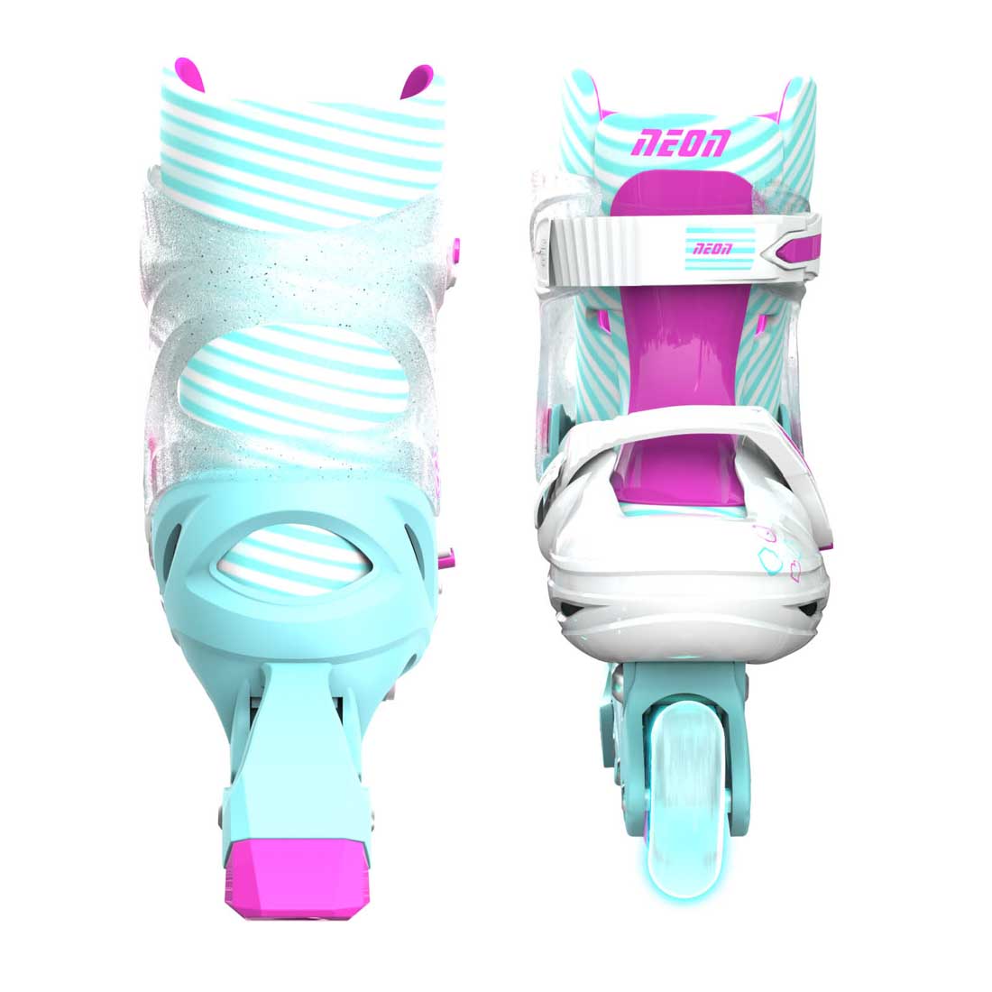 Buy Yvolution Inline Neon Skates Size 3-6 Teal Pink | Yallatoys.com