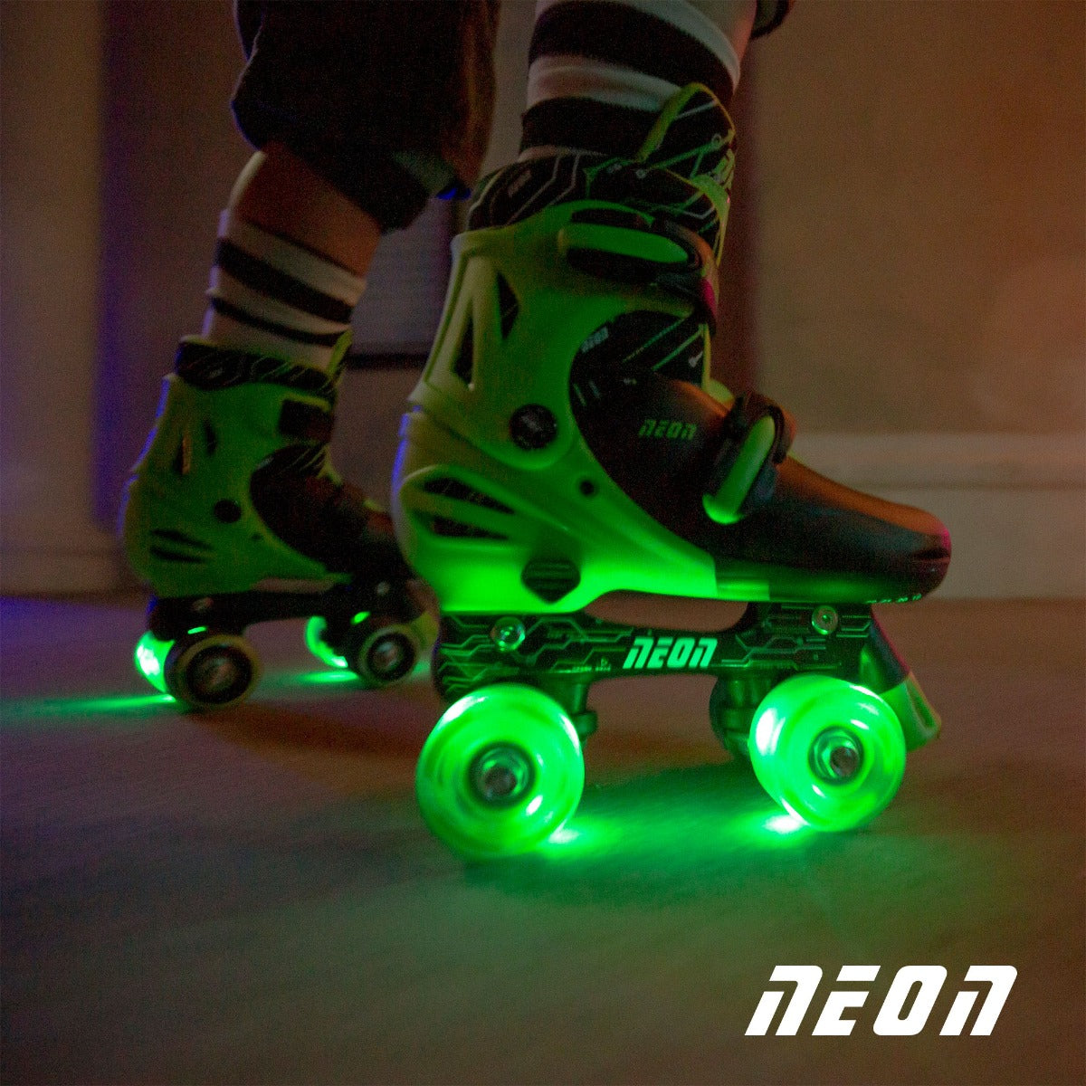 Buy Yvolution Neon Combo Skates 2 in 1 Green Size 3-6 | Yallatoys.com