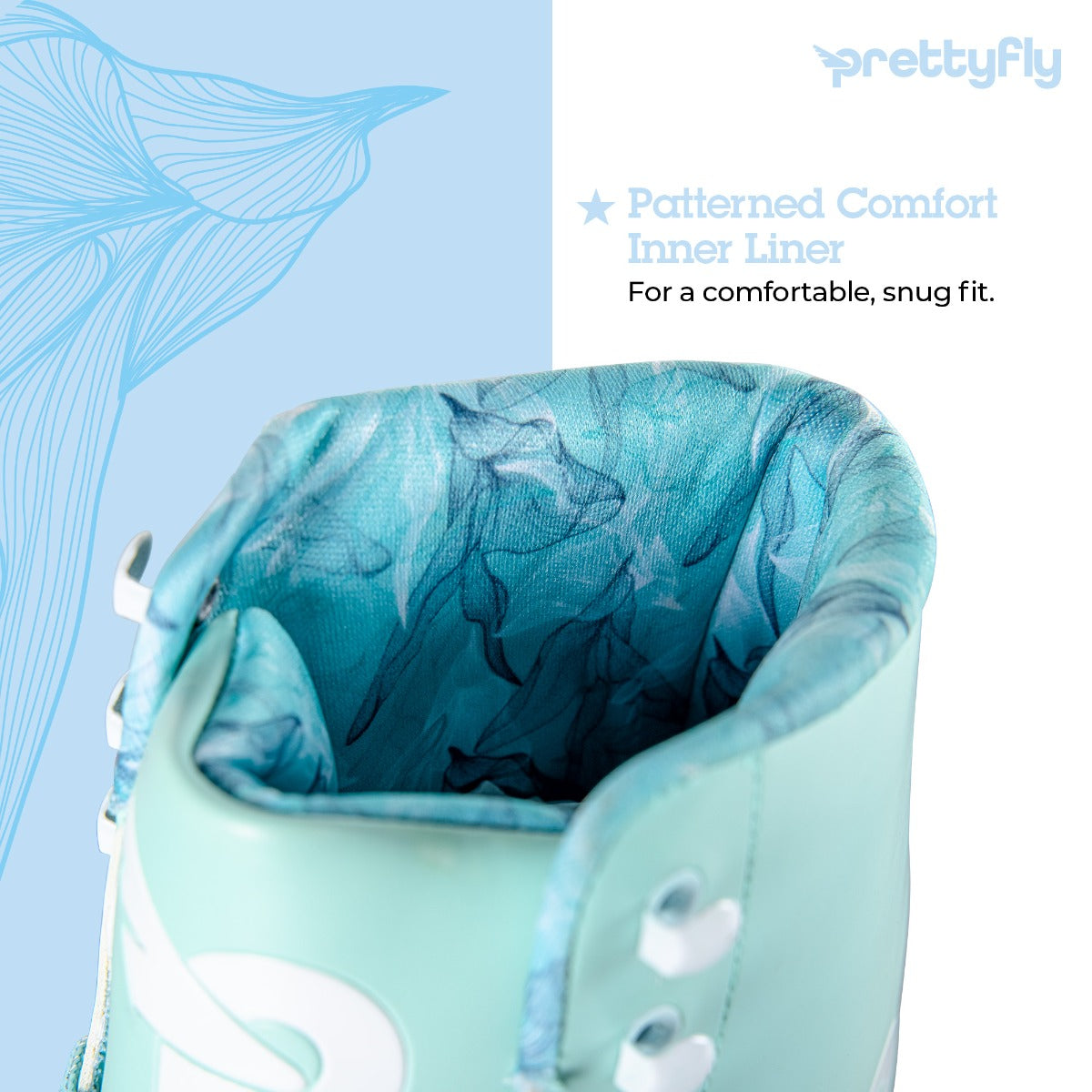 Buy Yvolution Prettyfly Roller Skates Blue Size 35-38 | Yallatoys.com