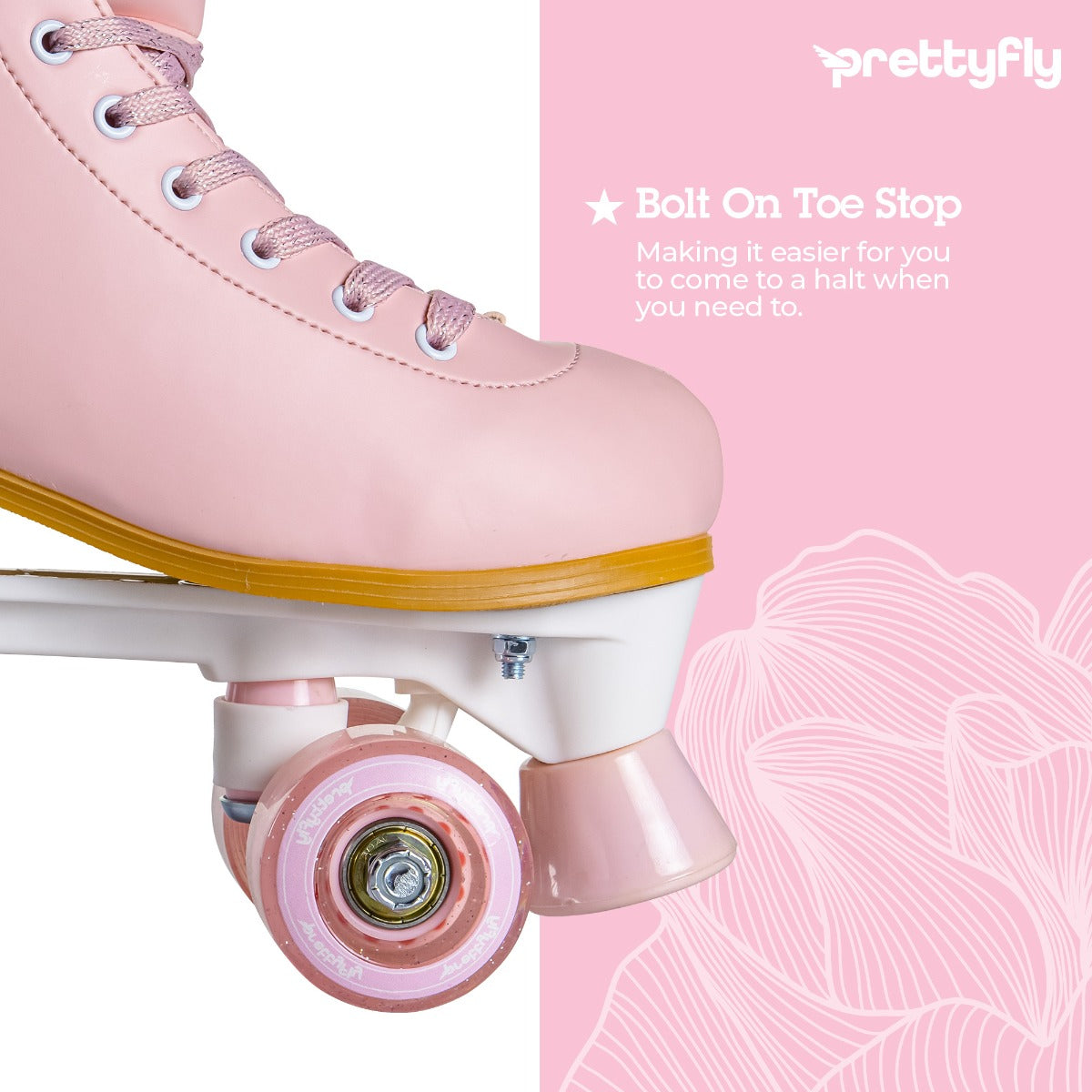 Buy Yvolution Prettyfly Roller Skates Pink Size 35-38 | Yallatoys.com