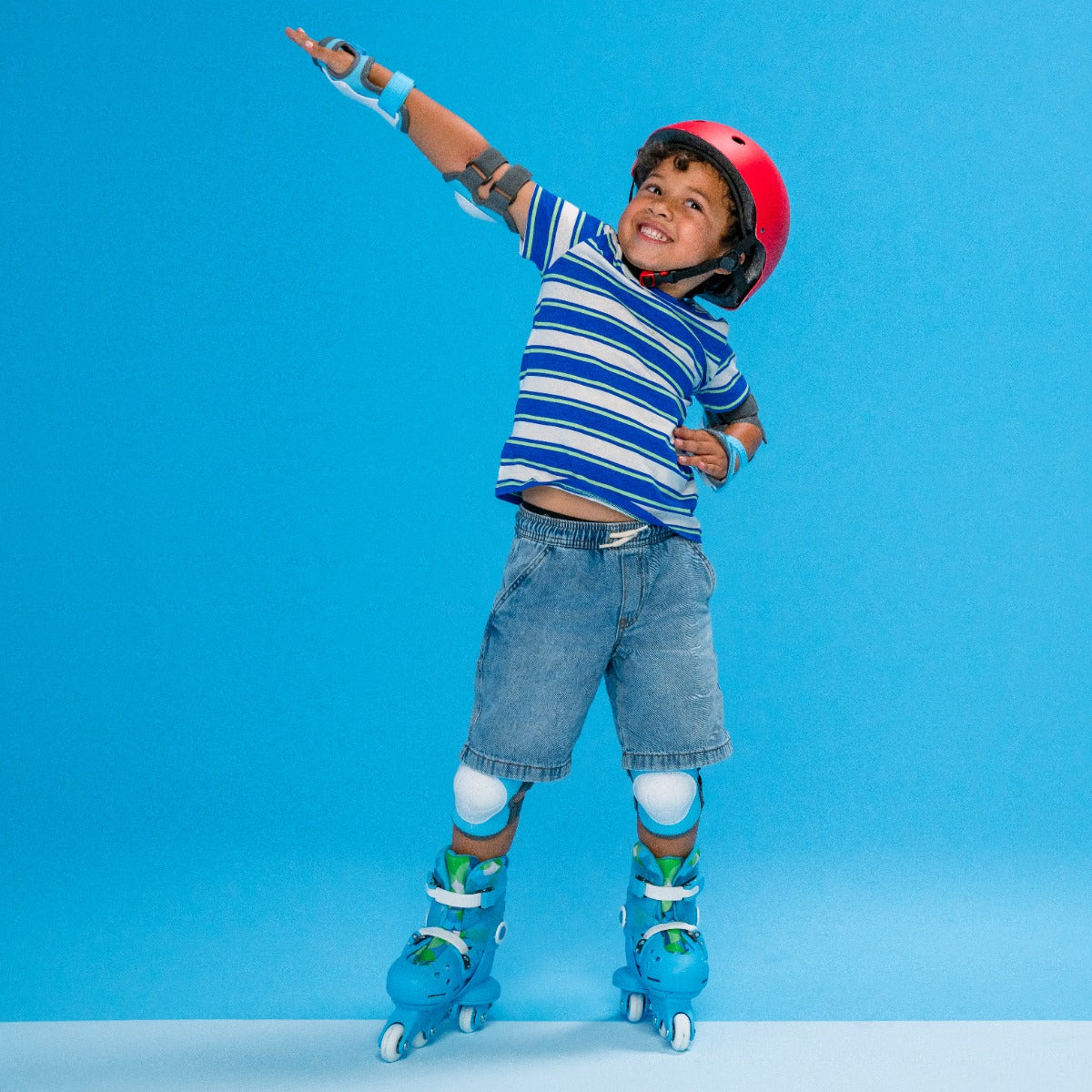 Buy Yvolution Twista Learner Skates Blue Size 12J-3 | Yallatoys.com