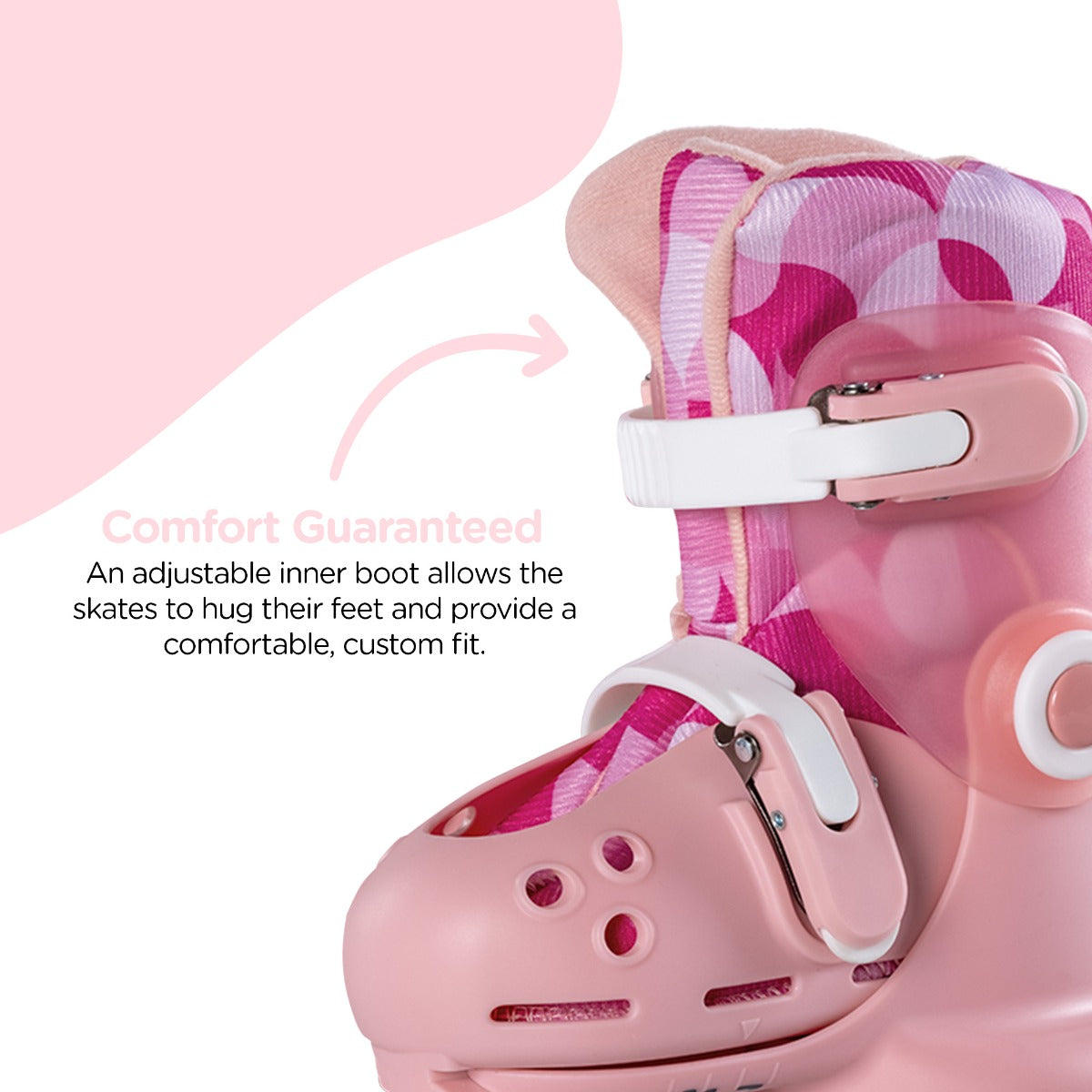 Buy Yvolution Twista Learner Skates Pink Size 12J-3 | Yallatoys.com