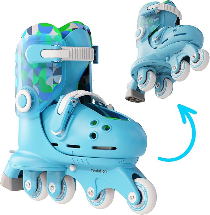 Buy Yvolution Twista Learner Skates Blue US Size 7-11 | Yallatoys.com