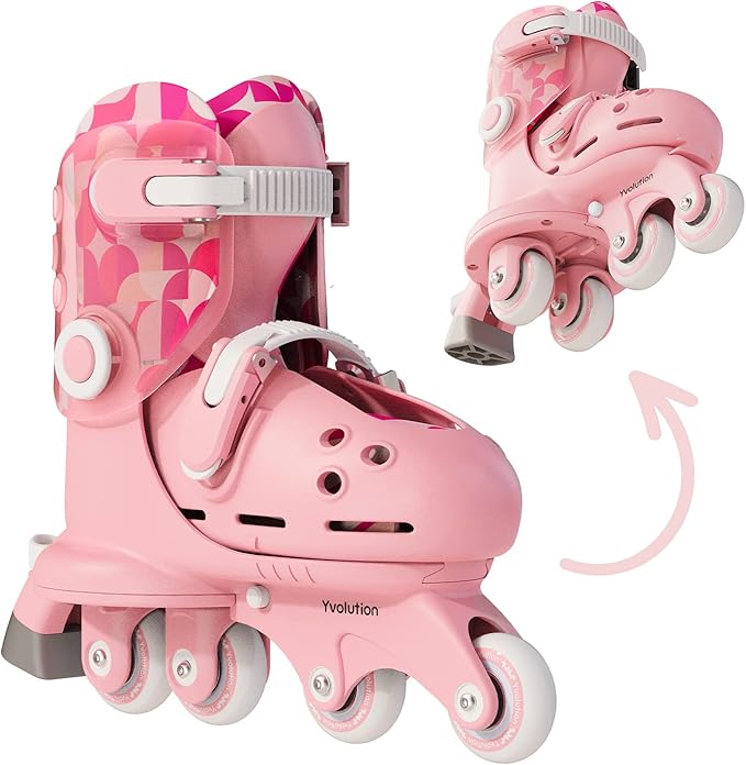 Buy Yvolution Twista Learner Skates Pink US Size 7-11 | Yallatoys.com