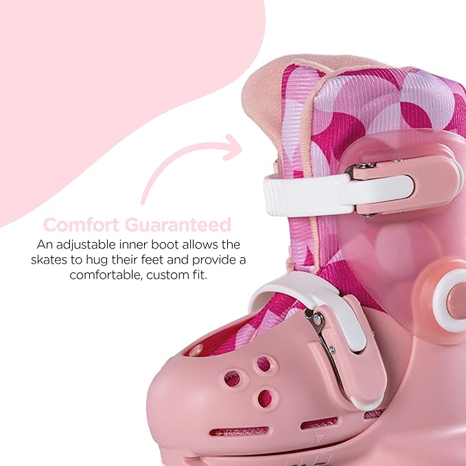 Buy Yvolution Twista Learner Skates Pink US Size 7-11 | Yallatoys.com