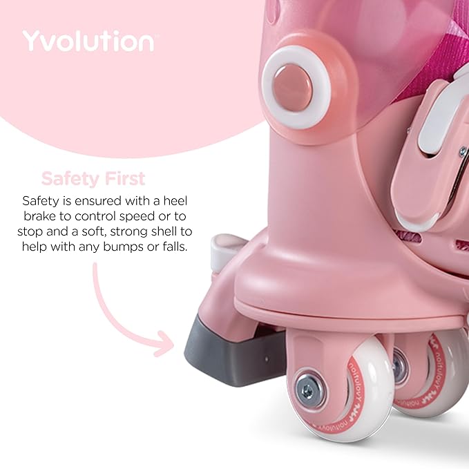 Buy Yvolution Twista Learner Skates Pink US Size 7-11 | Yallatoys.com