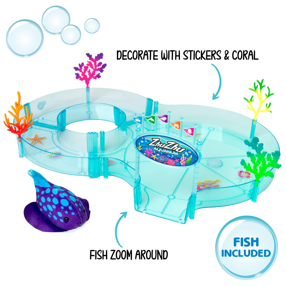 Buy Zhuzhu Aquarium Starter Set With Fish | Yallatoys.com