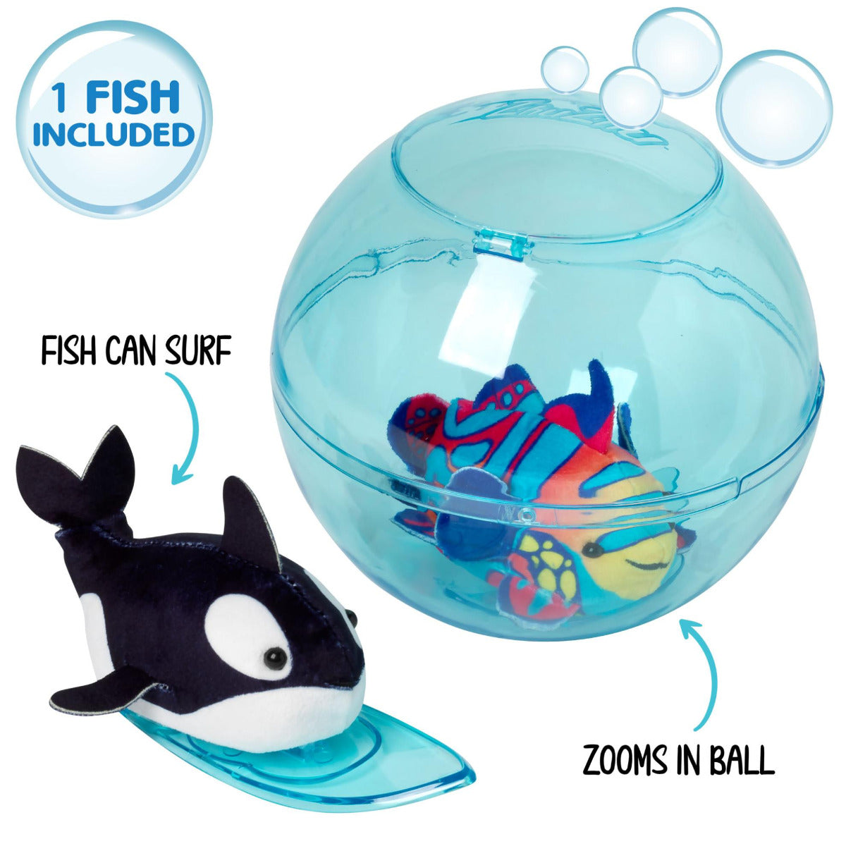 Buy Zhuzhu Aquarium Ball And Surfboard With Fish | Yallatoys.com