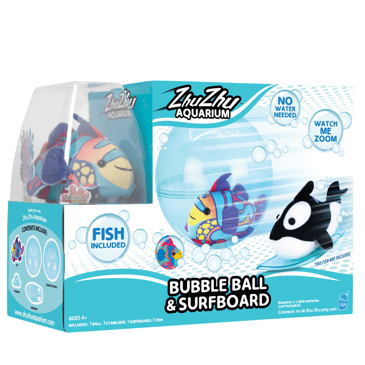 Buy Zhuzhu Aquarium Ball And Surfboard With Fish | Yallatoys.com
