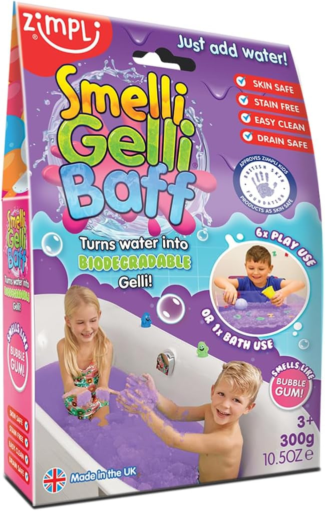 Buy Zimpli Kids Smelli Gelli Baff 1 Use Bubblegum 300g | Yallatoys.com