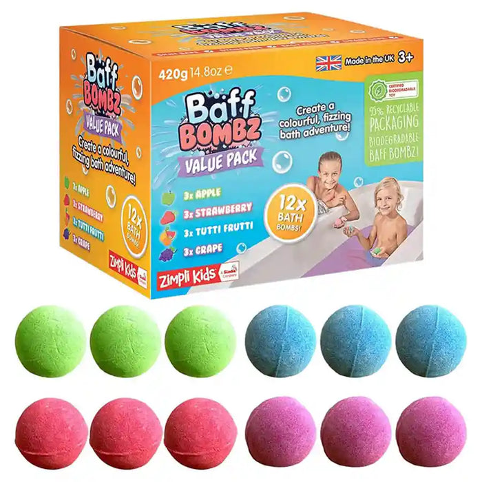 Buy Zimpli Kids Baff Bombz Bath Pack of 12 | Yallatoys.com