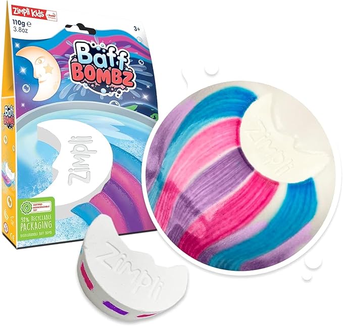 Buy Zimpli Kids Baff Bomb White Moon Rainbow Effect | Yallatoys.com