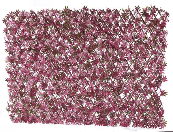 Buy Artificial Red Acer Expanding Willow Trellis Fence Red | Yallatoys.com