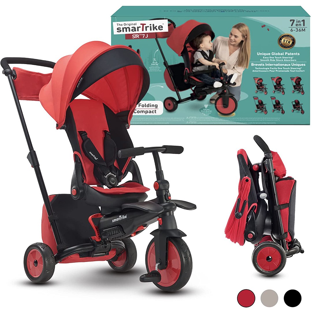Buy Smart Trike Smartfold Folding Baby Tricycle Red Online