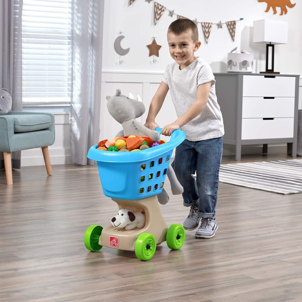 Buy Step2 Lil Helpers Shopping Cart Blue Online Yallatoys Qatar