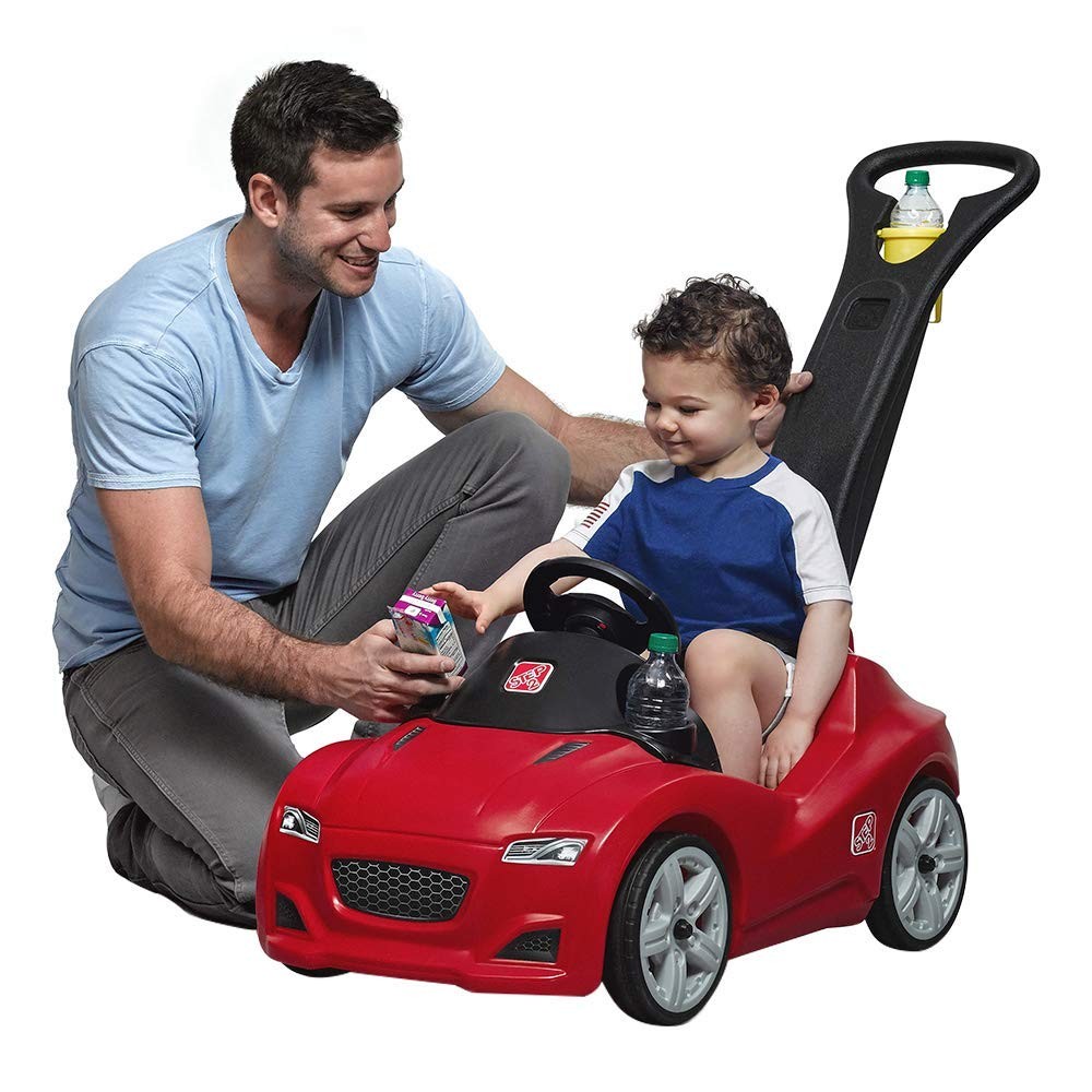 Buggy Whisper Ride Cruiser Ride On Step Push Around Buggy Pink