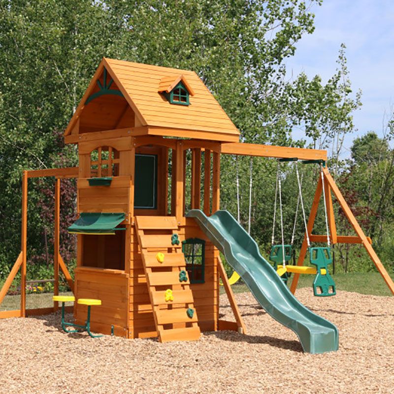 Buy Kidkraft Ridgeview Deluxe Clubhouse Wooden Swing Playset