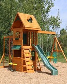 Buy Kidkraft Ridgeview Deluxe Clubhouse Wooden Swing Playset