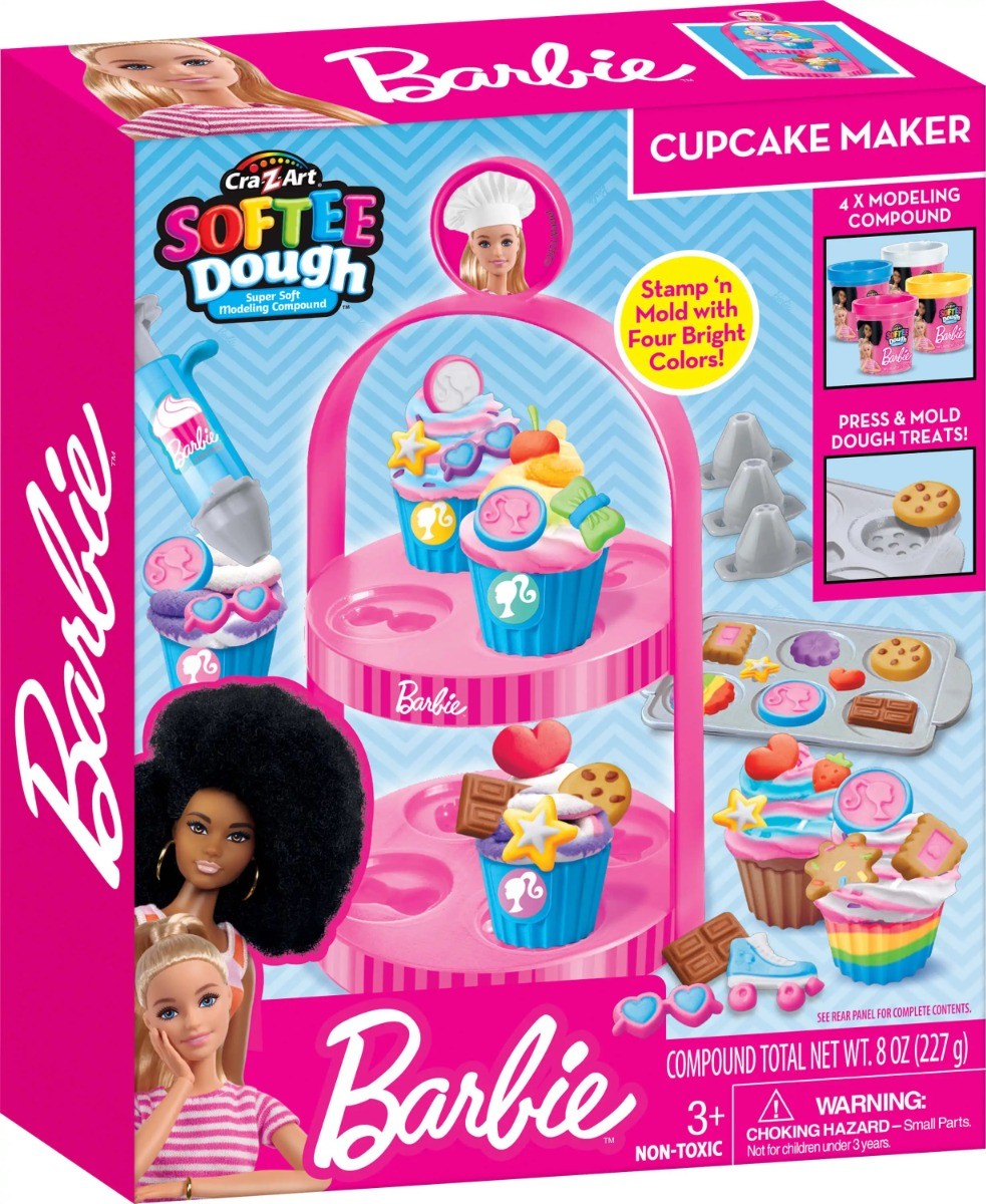 Buy Barbie Softee Dough Cupcake Maker Online Yallatoys Qatar