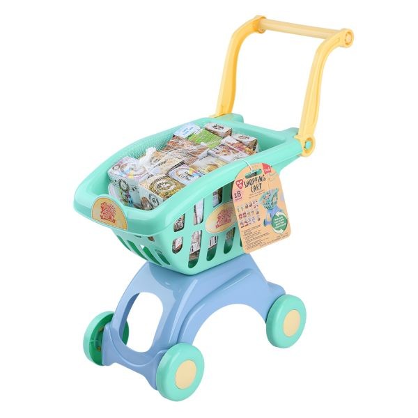 Buy Playgo Shopping Cart 18 Pcs Online Yallatoys Qatar