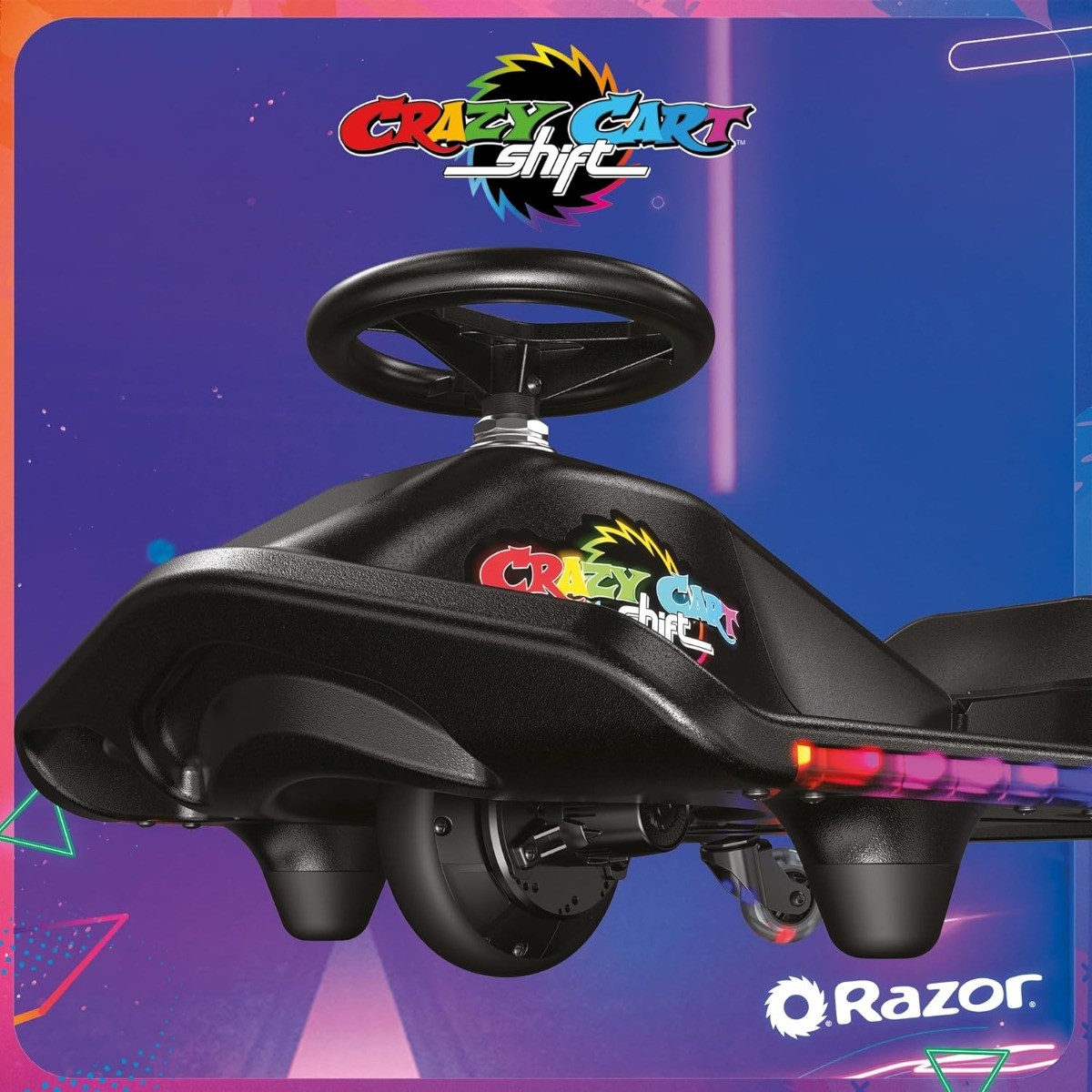 Buy Razor Crazy Cart Shift Lightshow Drifting Go Kart 13kmph