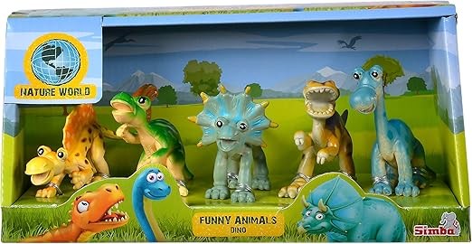 Buy Simba Nature World Dinosaurs Funny Animals Toy Set (Sold