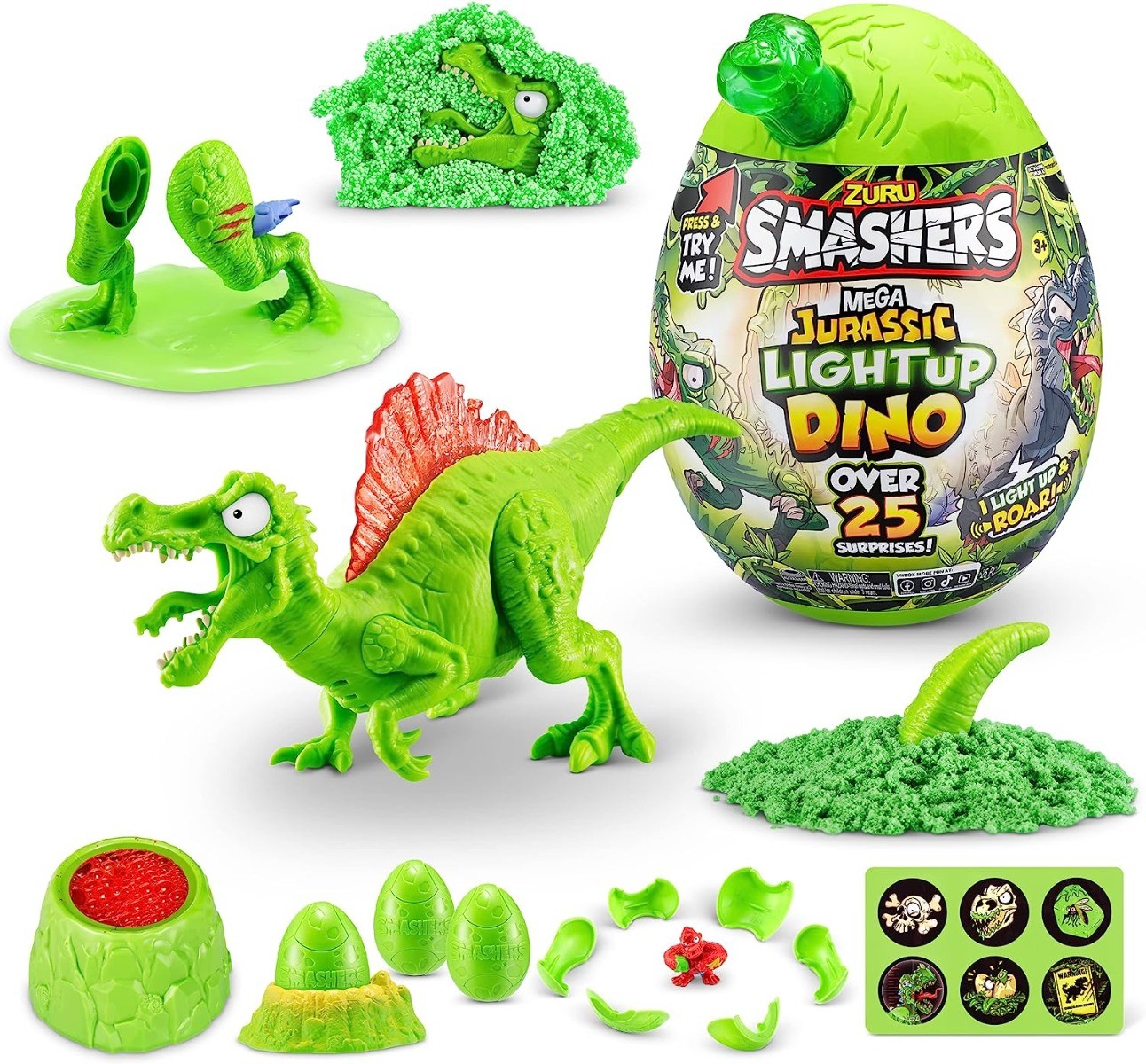 Buy Smashers Jurassic Series Light Up Dino Mega Mystery Egg